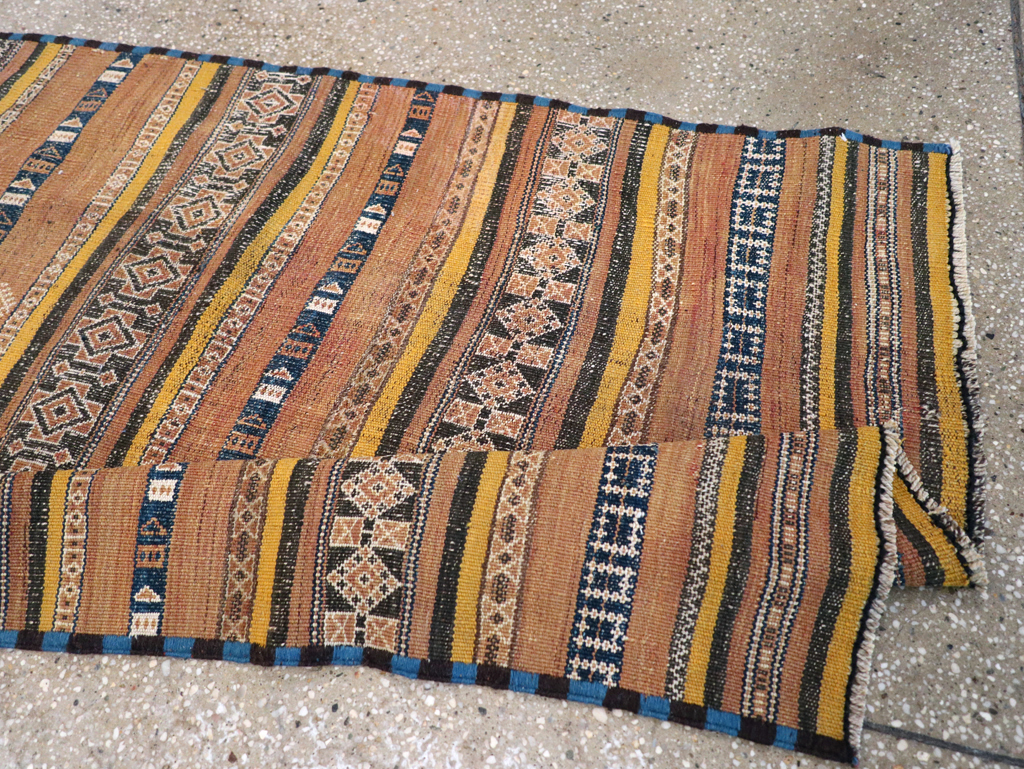 Vintage Persian Flatweave Kilim Runner, No.23856 - Gss