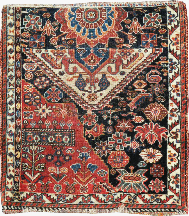 Antique Persian Afshar Sampler Rug, No.23895 - Gss