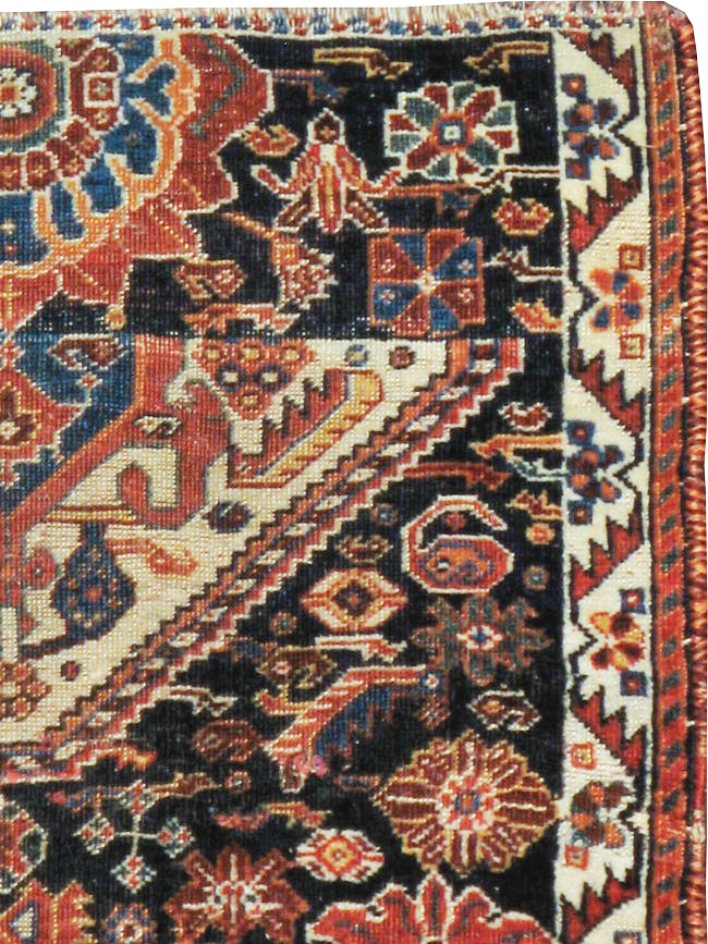 Antique Persian Afshar Sampler Rug, No.23895 - Gss