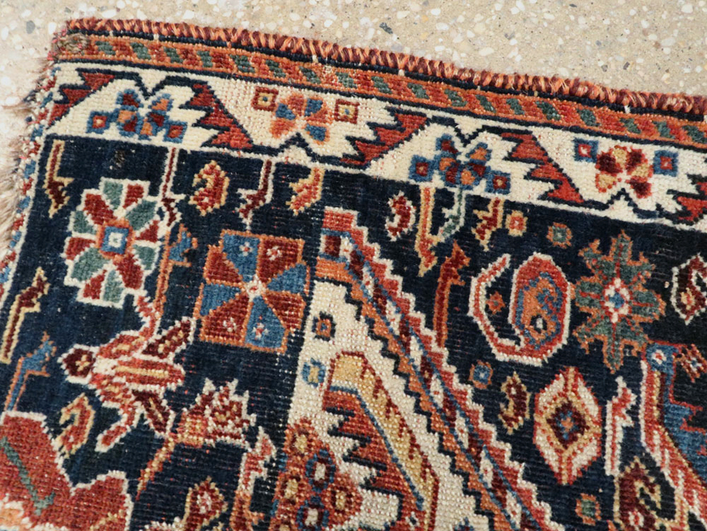 Antique Persian Afshar Sampler Rug, No.23895 - Gss