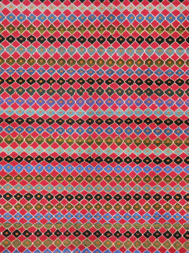 Vintage Persian Mashad Modernist Carpet, No.23914 - Gss