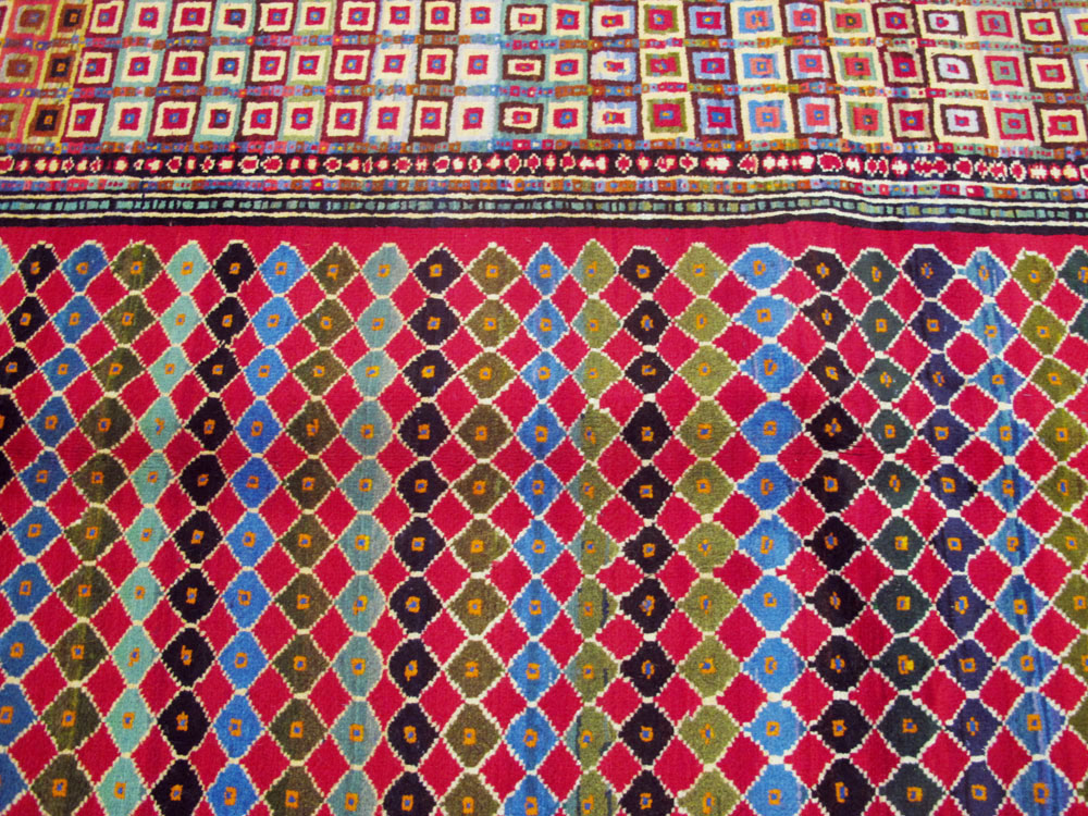 Vintage Persian Mashad Modernist Carpet, No.23914 - Gss