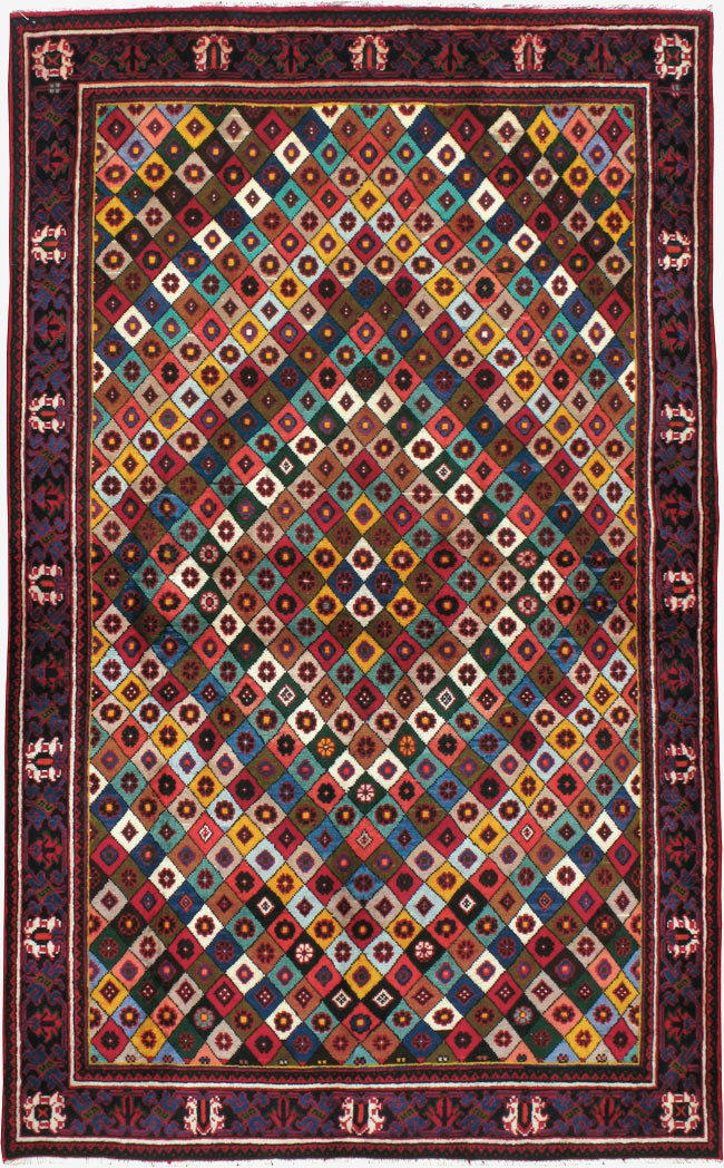 Vintage Persian Joshegan Rug, No.23916 - Gss