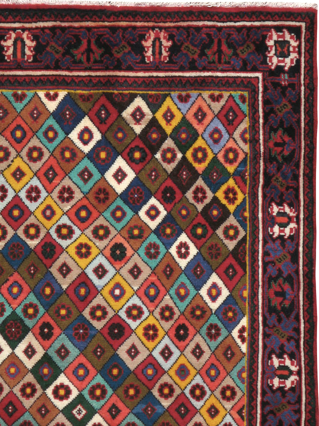 Vintage Persian Joshegan Rug, No.23916 - Gss