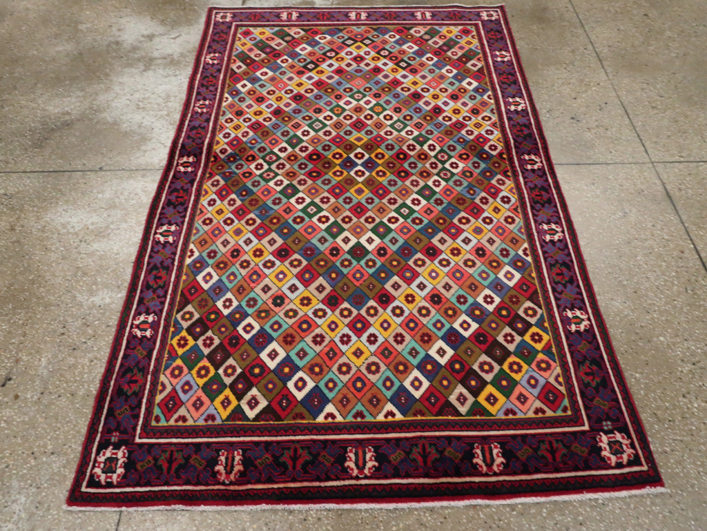 Vintage Persian Joshegan Rug, No.23916 - Gss