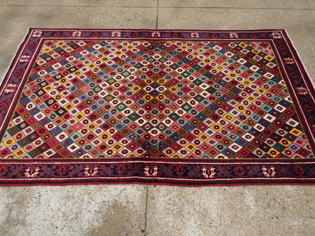 Vintage Persian Joshegan Rug, No.23916 - Gss