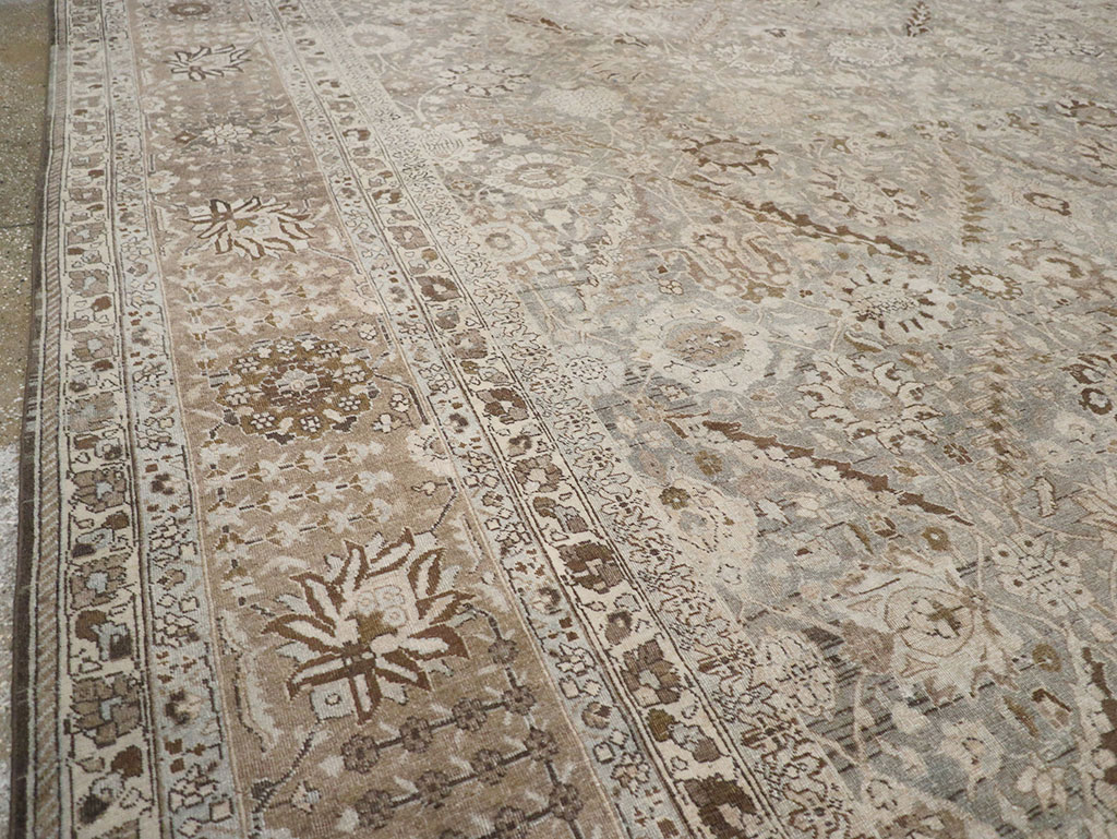 Antique Persian Tabriz Large Carpet, No.23918 - Gss