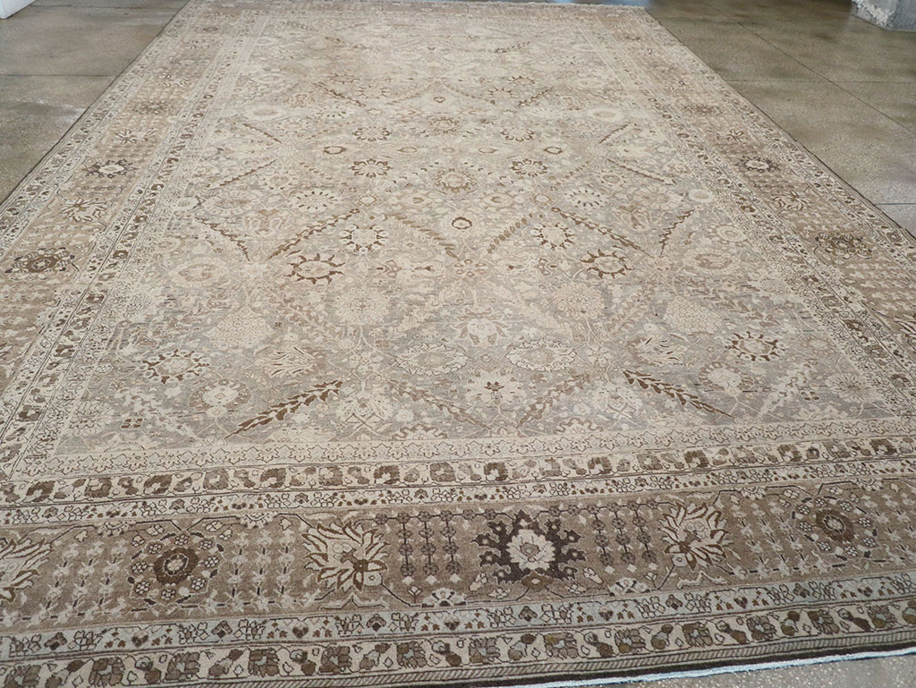 Antique Persian Tabriz Large Carpet, No.23918 - Gss