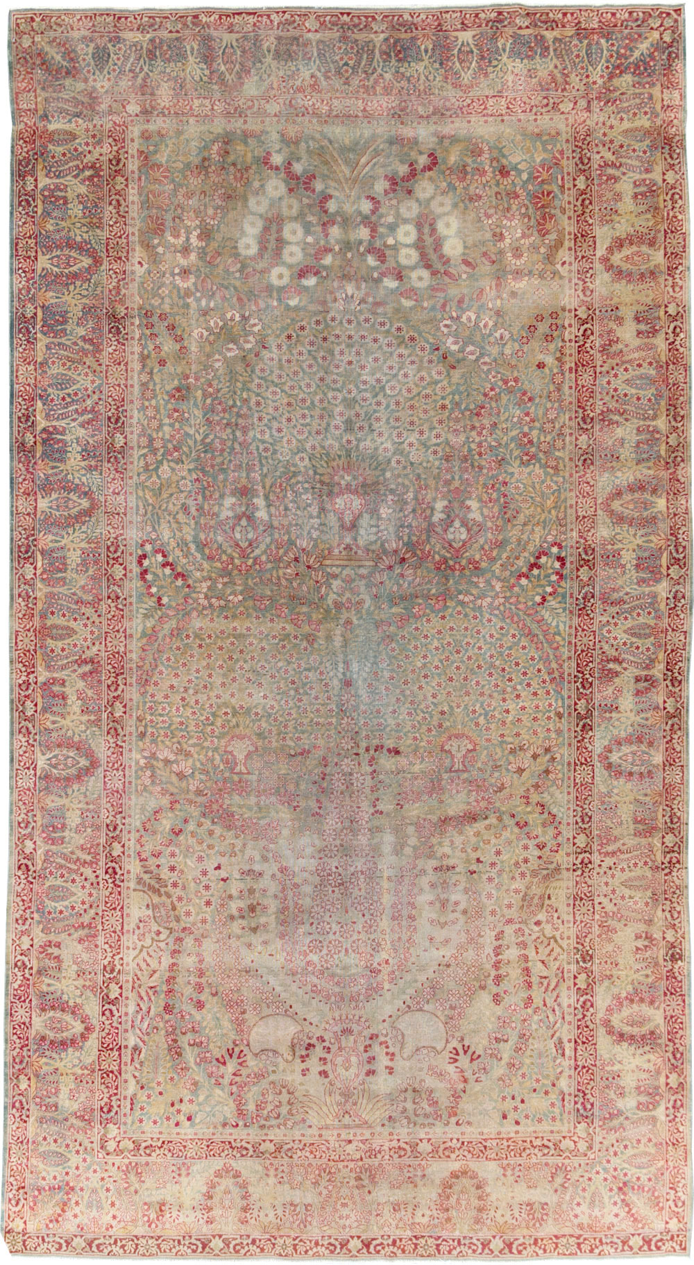 Antique Persian Lavar Kerman Gallery Carpet, No.23919 - Gss