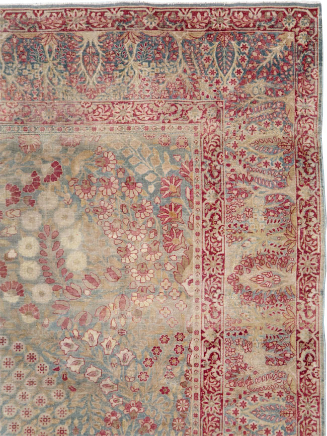 Antique Persian Lavar Kerman Gallery Carpet, No.23919 - Gss