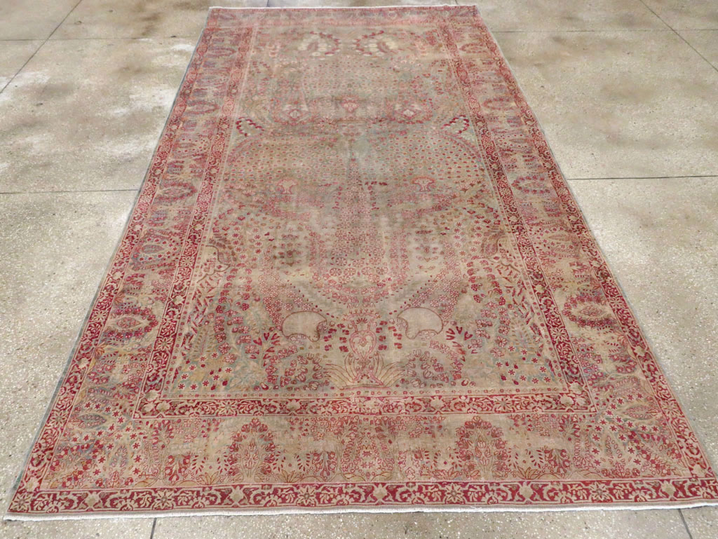 Antique Persian Lavar Kerman Gallery Carpet, No.23919 - Gss