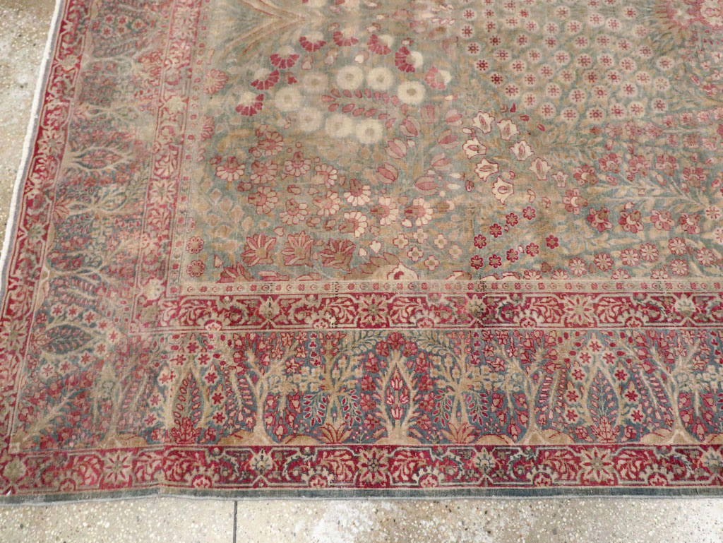 Antique Persian Lavar Kerman Gallery Carpet, No.23919 - Gss