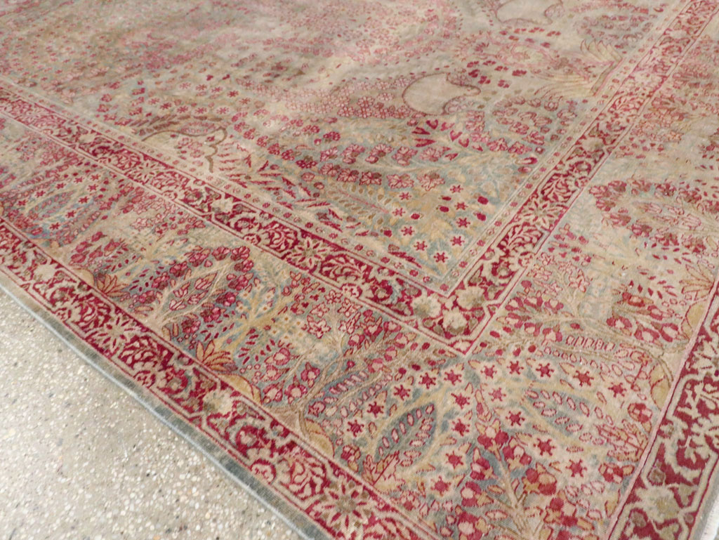 Antique Persian Lavar Kerman Gallery Carpet, No.23919 - Gss