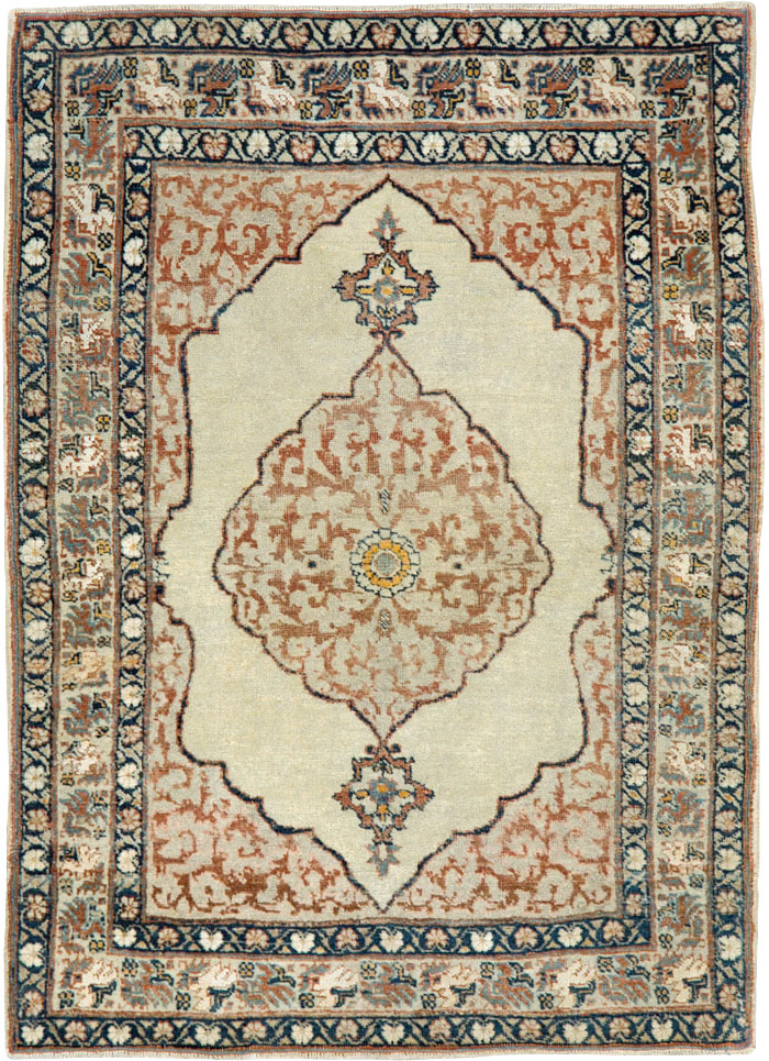 Antique Persian Tabriz Hagi Jalili Rug, No.23925 - Gss