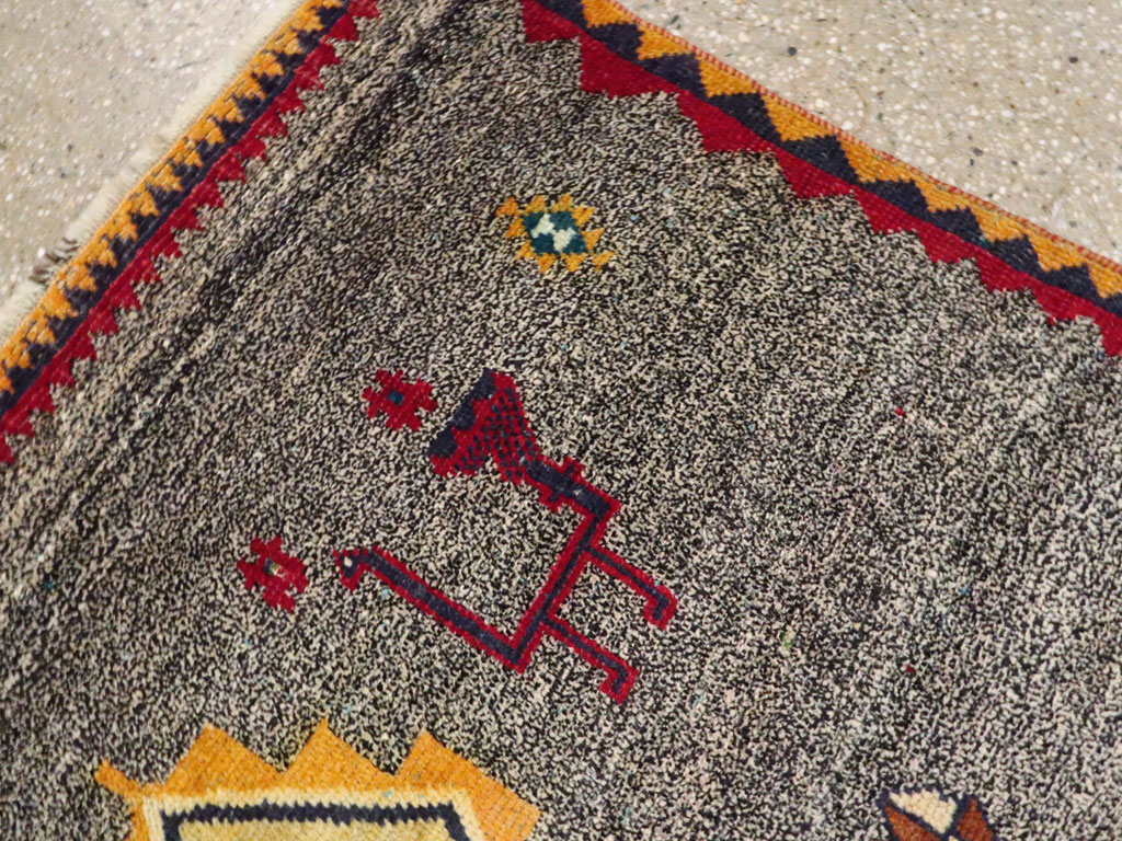 Vintage Persian Gabbeh Rug, No.23928 - Gss