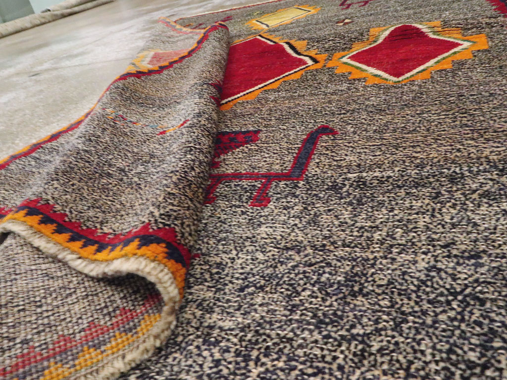 Vintage Persian Gabbeh Rug, No.23928 - Gss