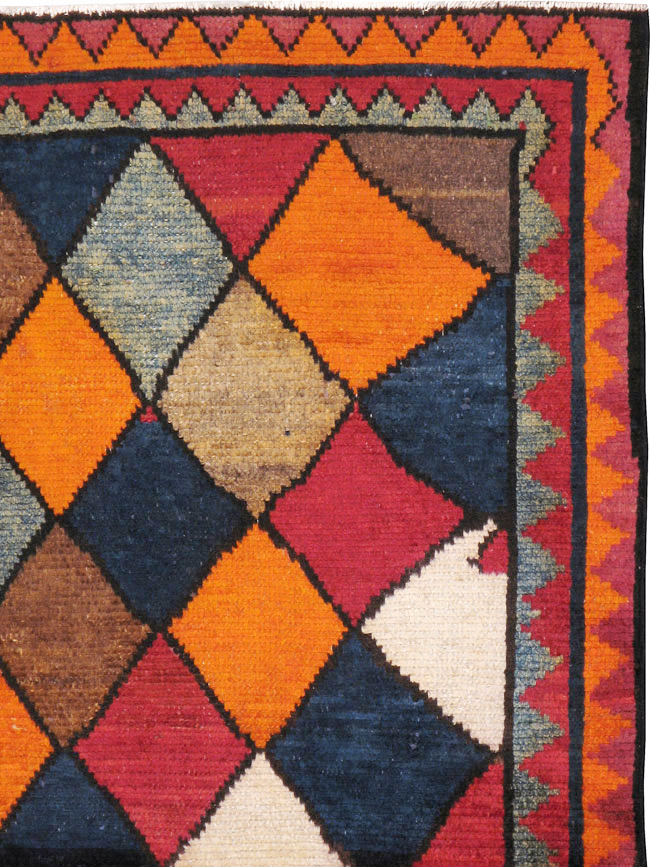Vintage Persian Gabbeh Rug, No.23929 - Gss