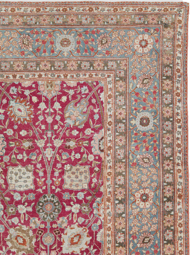 Antique Persian Tabriz Carpet, No.23942 - Gss