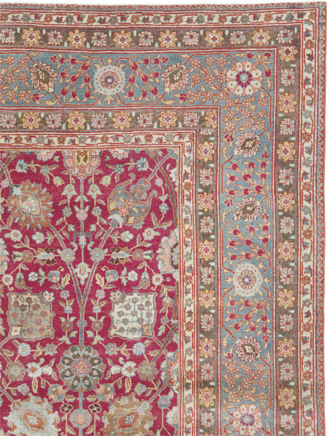 Antique Persian Tabriz Carpet, No.23942 - Gss