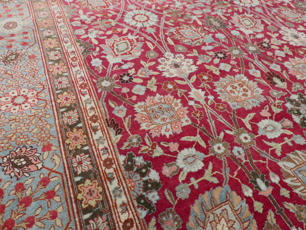 Antique Persian Tabriz Carpet, No.23942 - Gss
