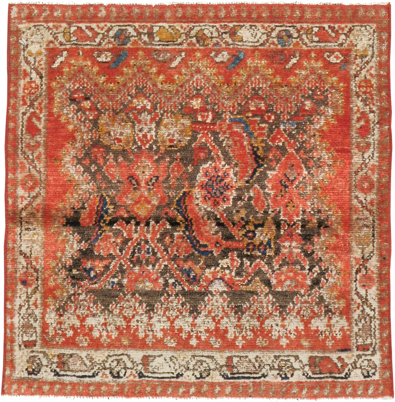 Antique Persian Malayer Square Rug (Pair: 1 of 2), No.23959 - Gss