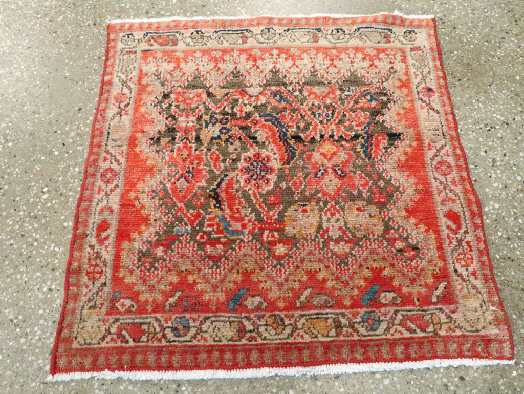 Antique Persian Malayer Square Rug (Pair: 1 of 2), No.23959 - Gss