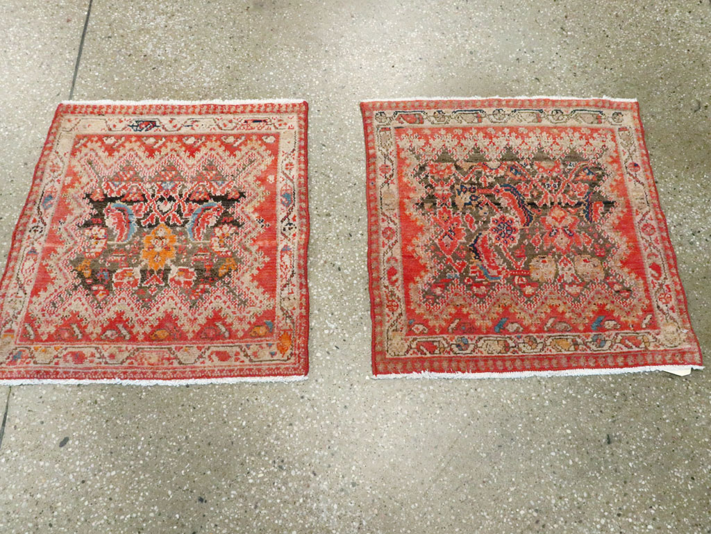 Antique Persian Malayer Square Rug (Pair: 1 of 2), No.23959 - Gss