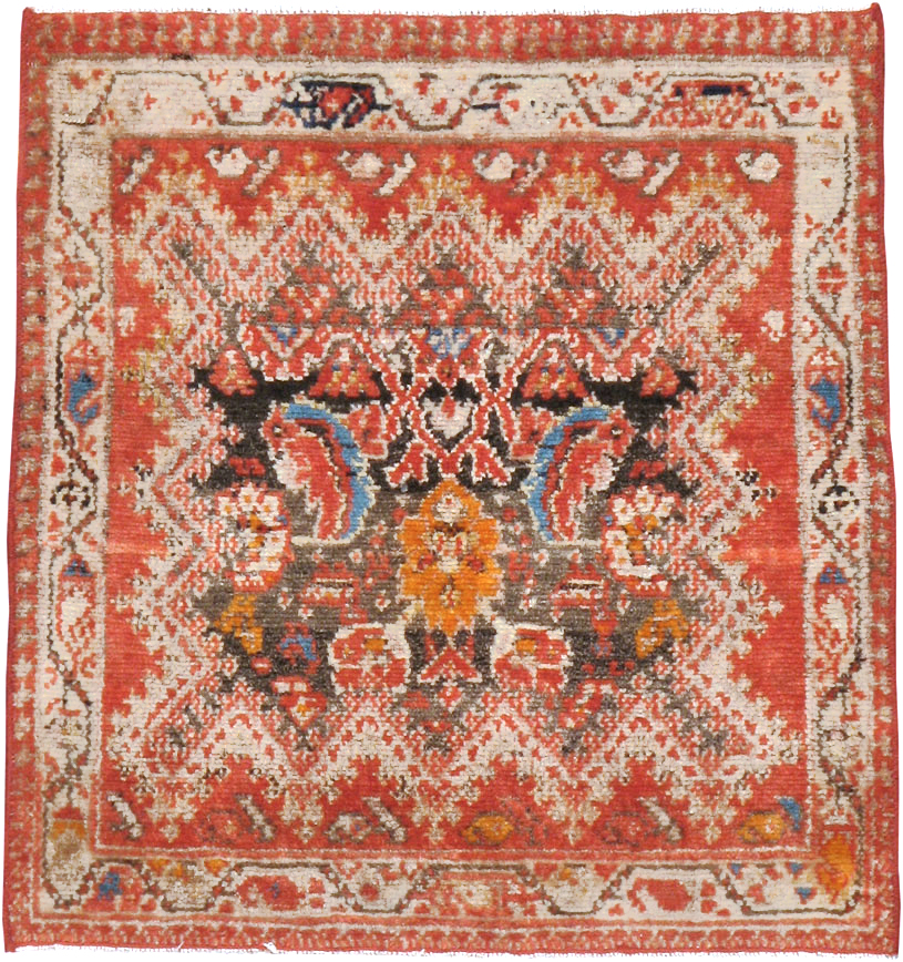 Antique Persian Malayer Square Rug (Pair: 2 of 2), No.23960 - Gss