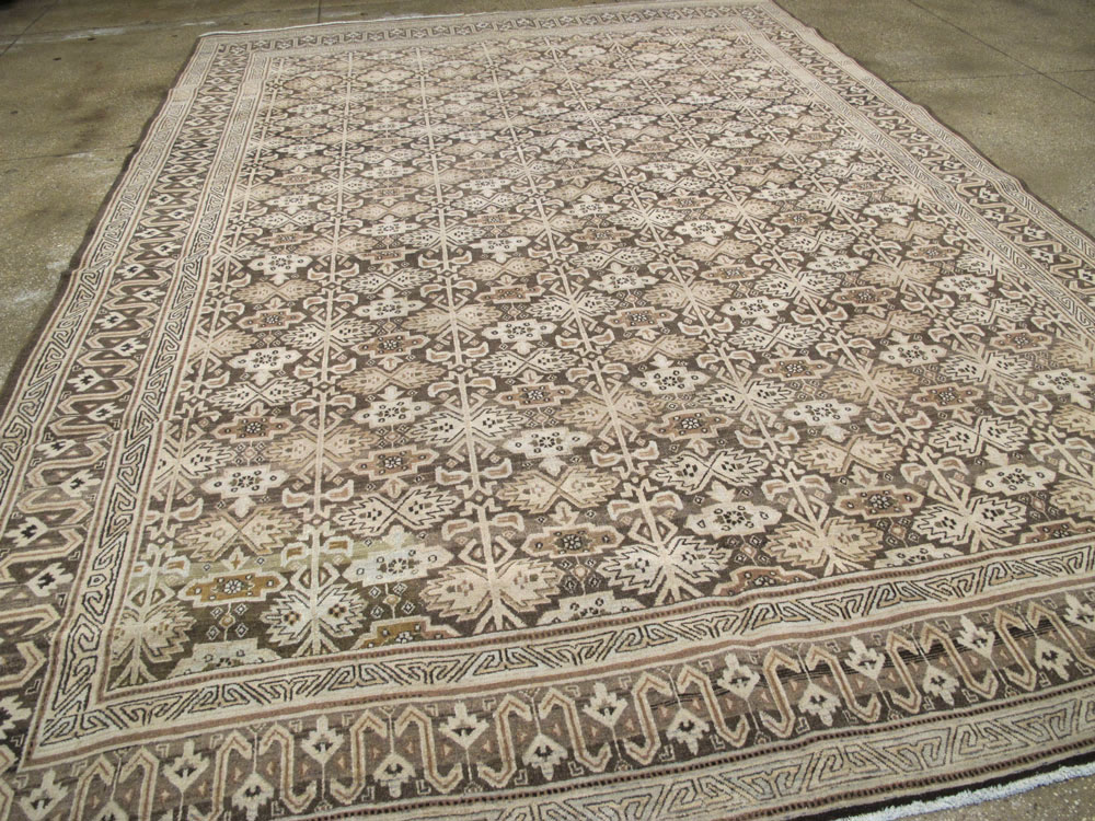 Vintage Persian Mashad Carpet, No.24004 - Gss