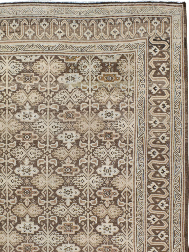 Vintage Persian Mashad Carpet, No.24004 - Gss