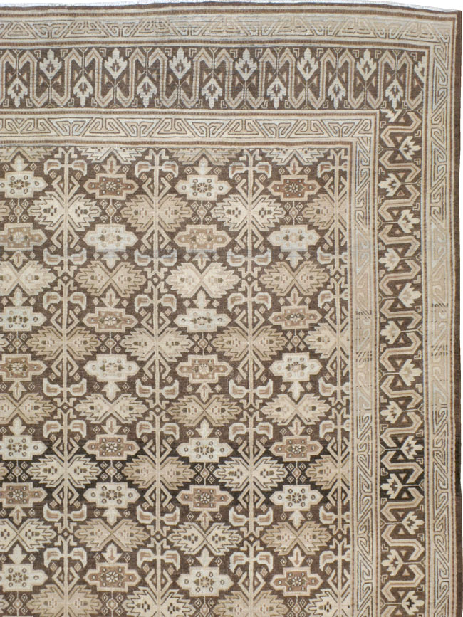 Vintage Persian Mashad Carpet, No.24004 - Gss