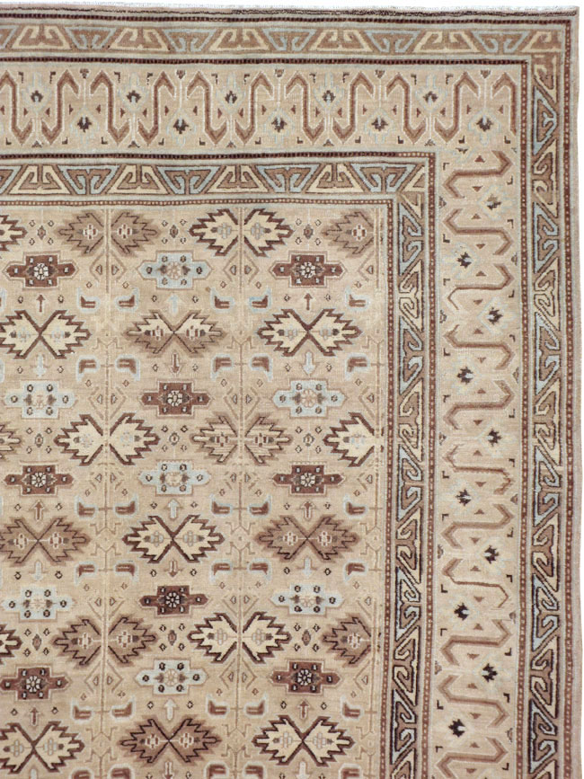 Vintage Persian Mashad Carpet, No.24005 - Gss