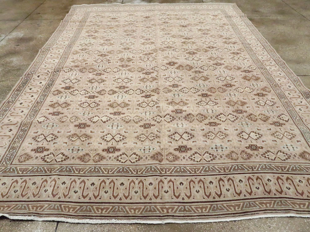 Vintage Persian Mashad Carpet, No.24005 - Gss