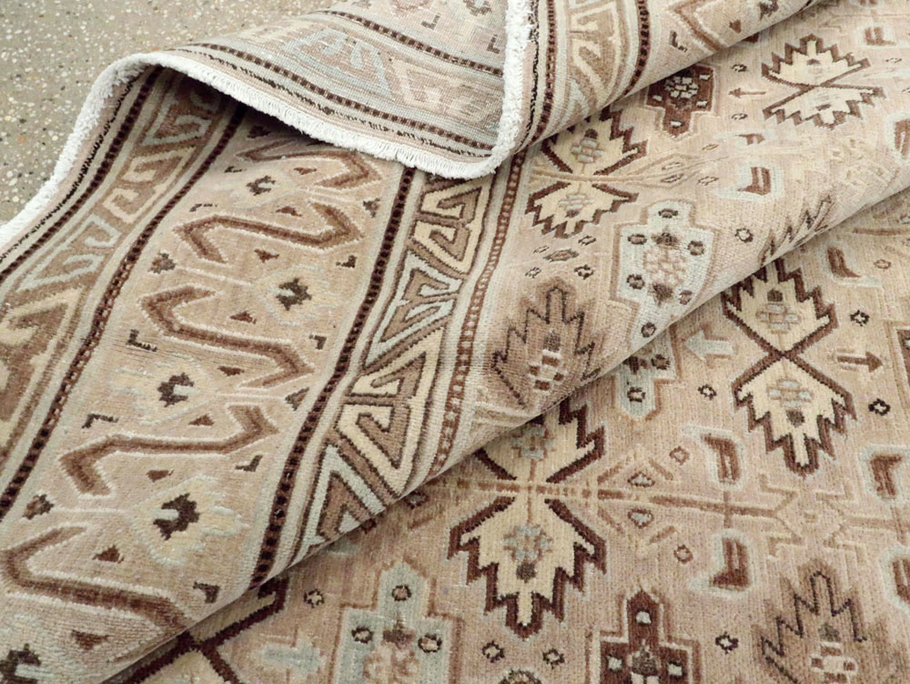 Vintage Persian Mashad Carpet, No.24005 - Gss