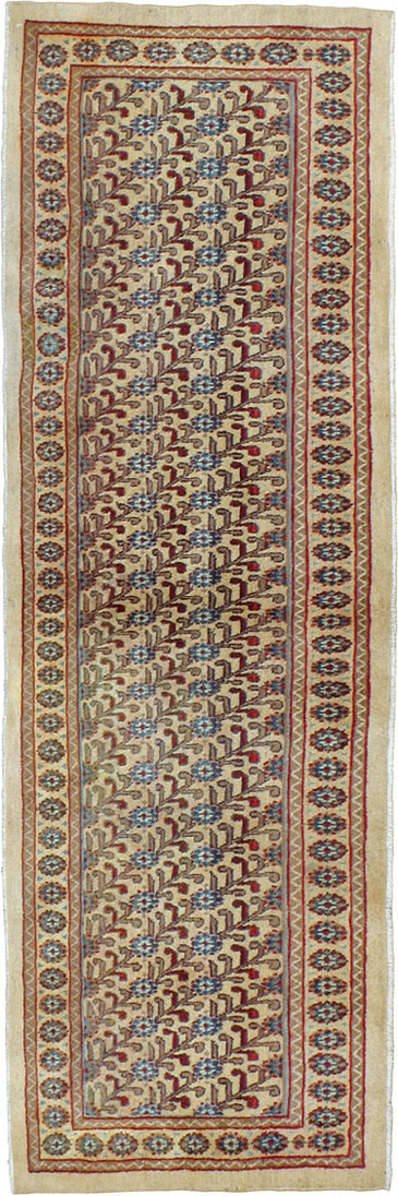 Vintage Persian Mashad Runner (Pair: 2 of 2), No.24007 - Gss