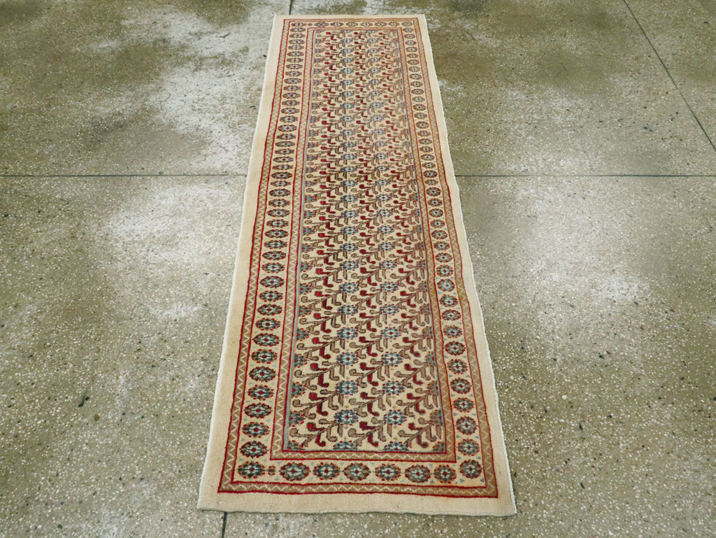 Vintage Persian Mashad Runner (Pair: 2 of 2), No.24007 - Gss