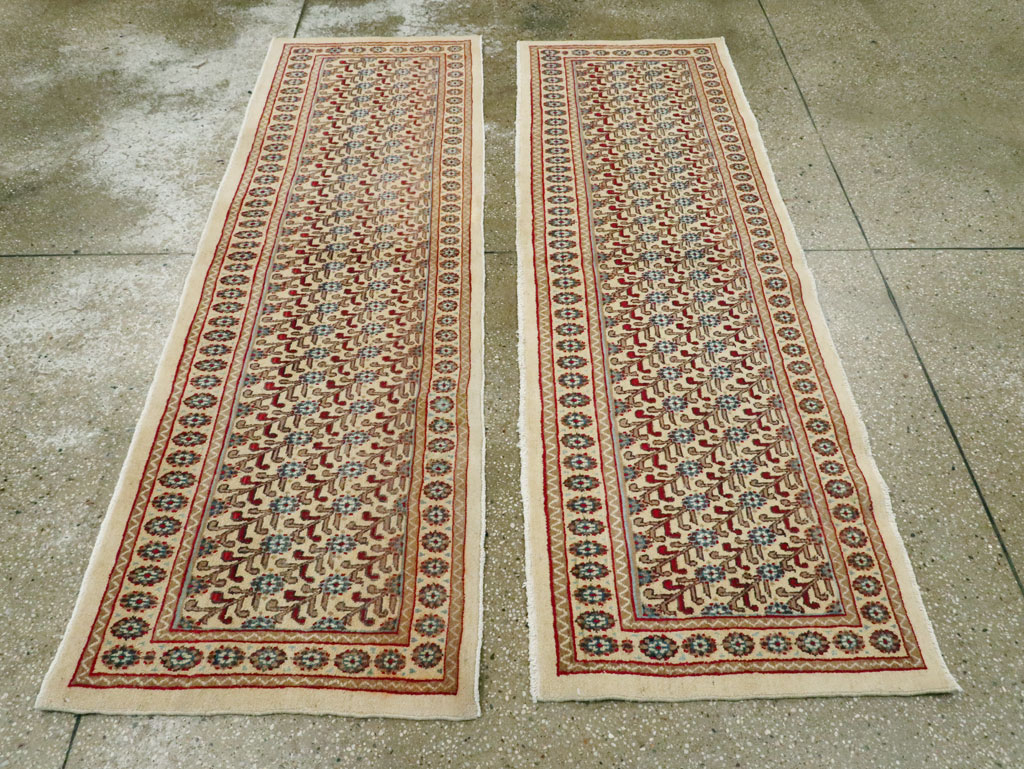 Vintage Persian Mashad Runner (Pair: 2 of 2), No.24007 - Gss