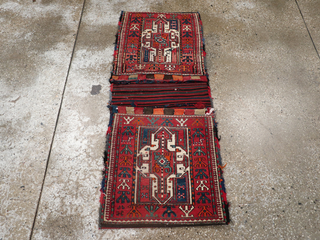 Vintage Persian Shahsavan Soumak Bag Face, No.24012 - Gss