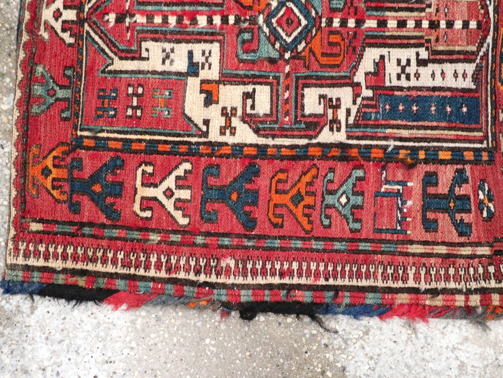 Vintage Persian Shahsavan Soumak Saddlebag (Khorjin), No.24012 - Gss