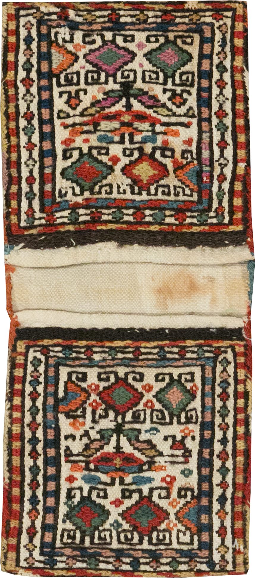 Vintage Persian Kilim Saddlebag (Khorjin), No.24014 - Gss