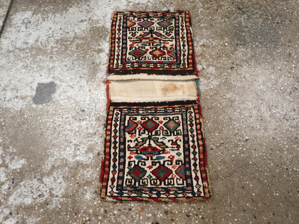 Vintage Persian Kilim Saddlebag (Khorjin), No.24014 - Gss