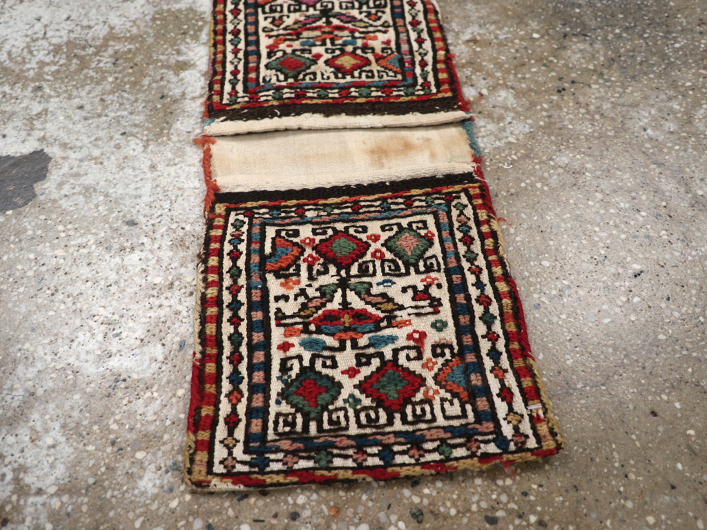 Vintage Persian Kilim Saddlebag (Khorjin), No.24014 - Gss