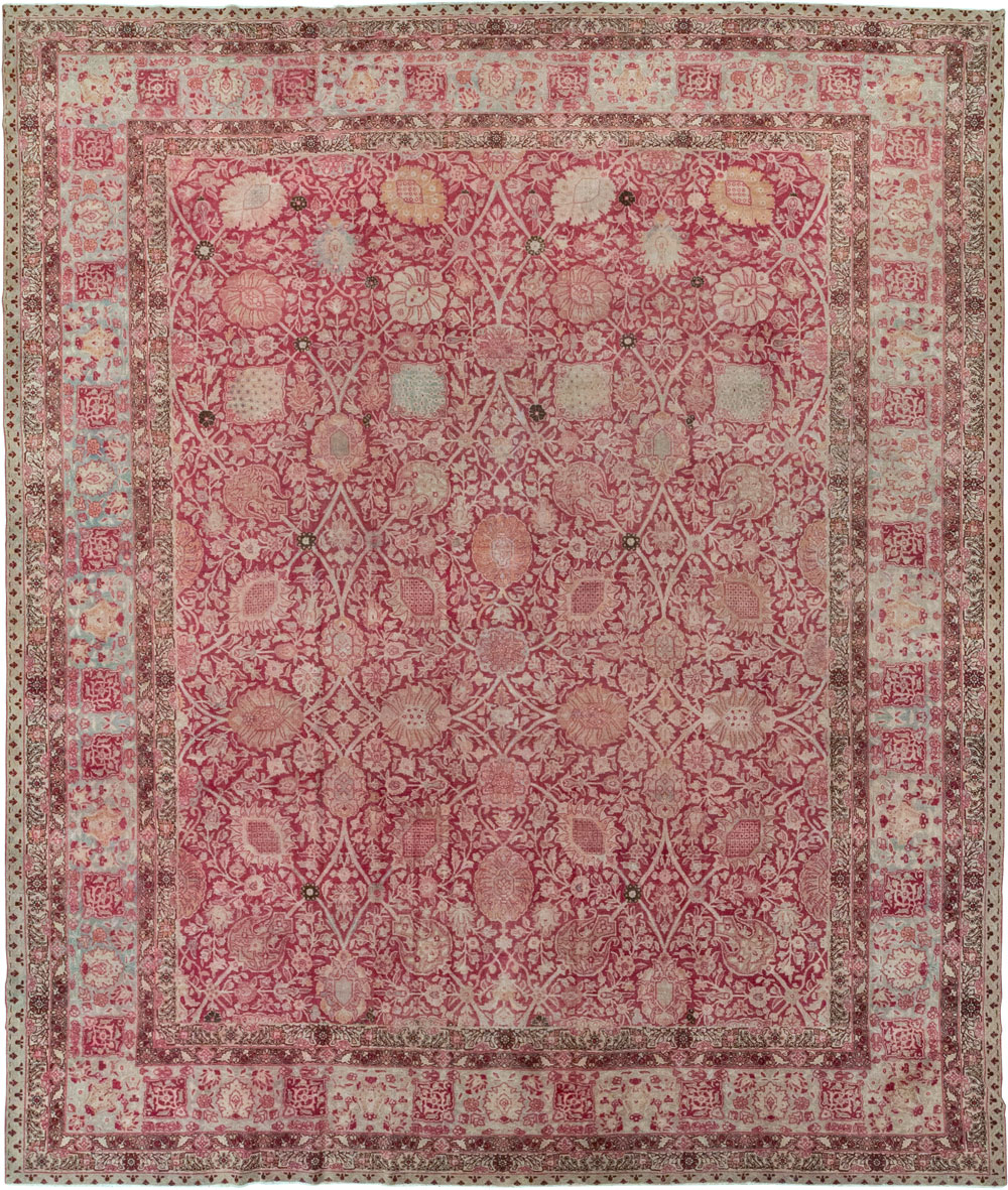 Antique Persian Tabriz Large Room Size Carpet, No.24018 - Gss