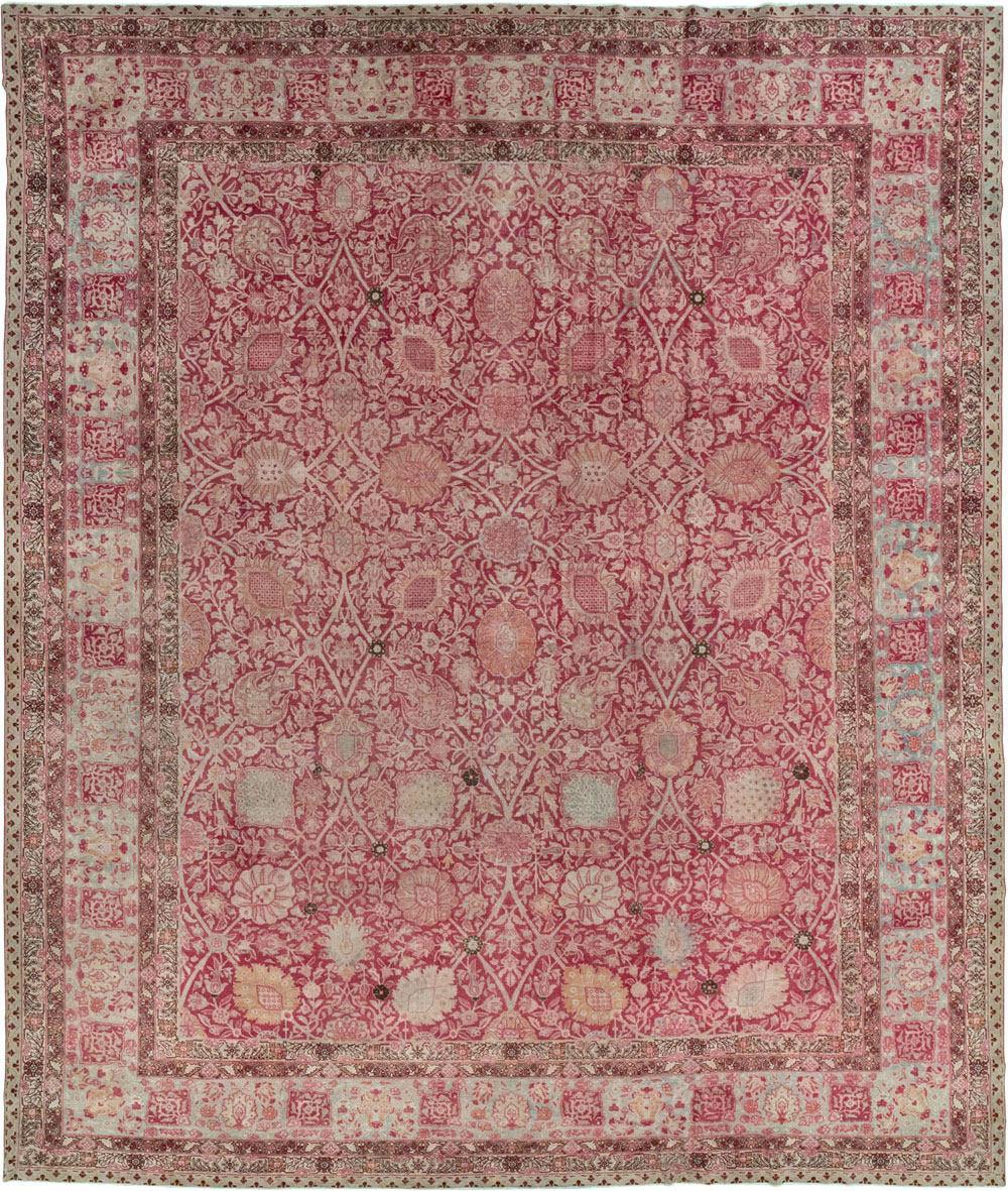 Antique Persian Tabriz Large Room Size Carpet, No.24018 - Gss