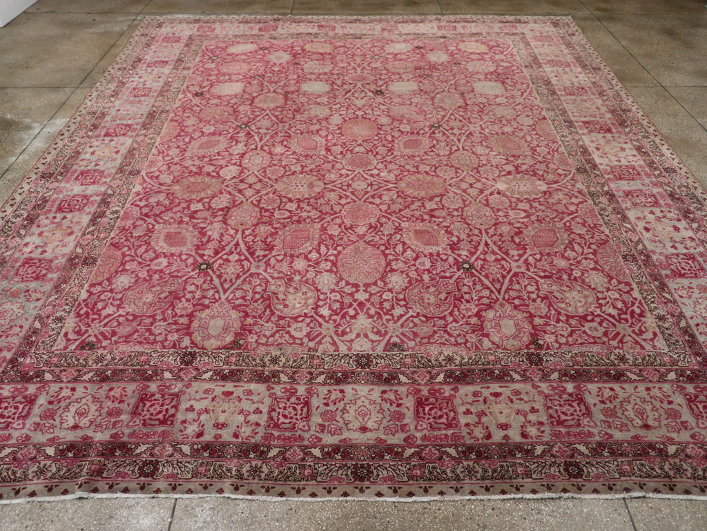 Antique Persian Tabriz Large Room Size Carpet, No.24018 - Gss