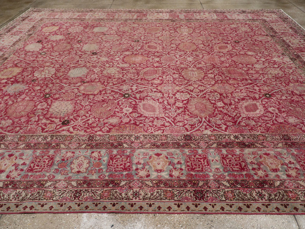 Antique Persian Tabriz Large Room Size Carpet, No.24018 - Gss