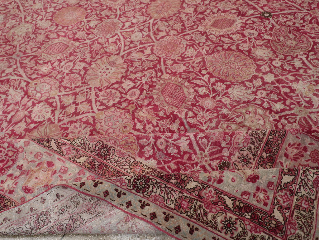 Antique Persian Tabriz Large Room Size Carpet, No.24018 - Gss