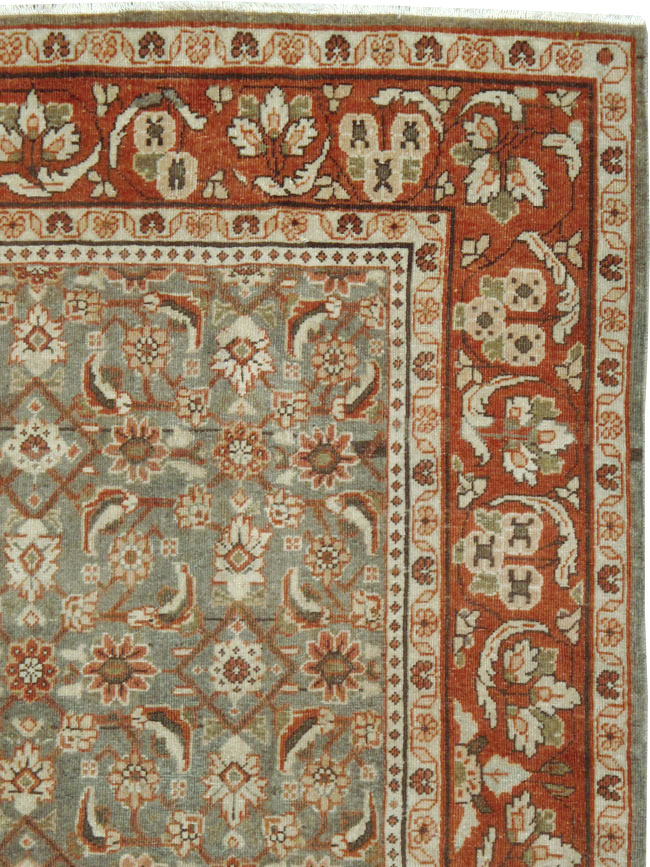 Antique Persian Mahal Gallery Carpet, No.24019 - Gss