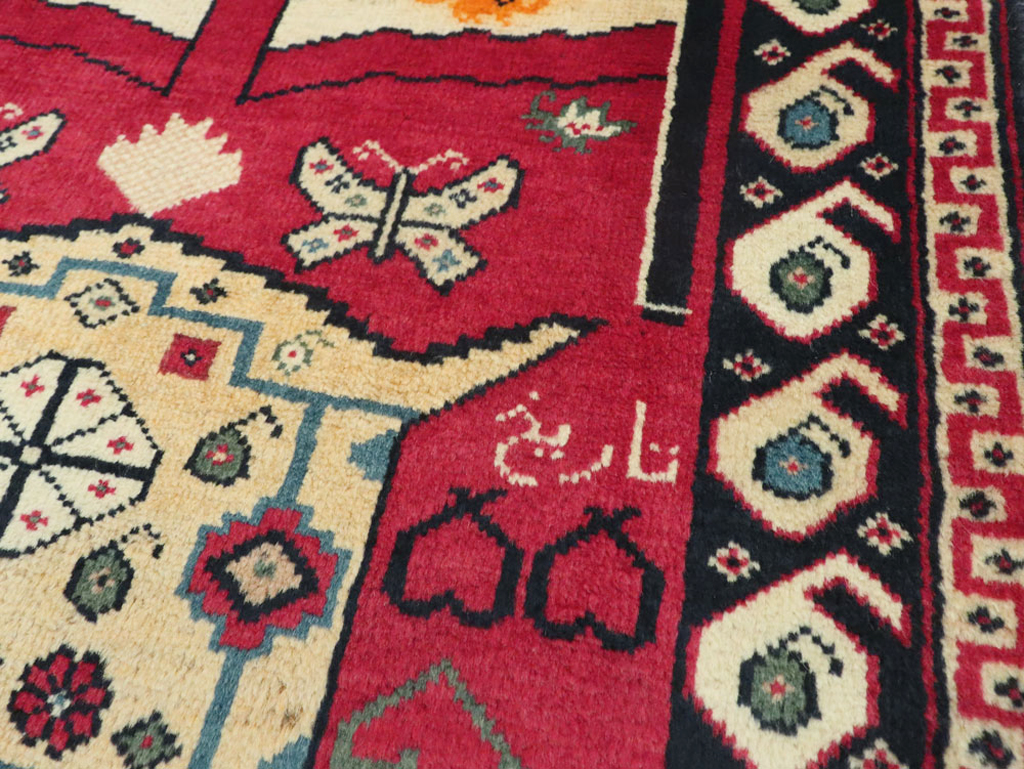 Vintage Persian Tabriz Pictorial Rug (Pair: 1 of 2), No.24028 - Gss