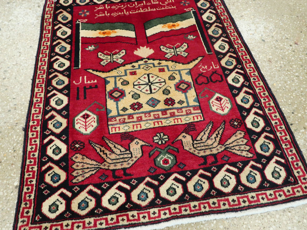 Vintage Persian Tabriz Pictorial Rug (Pair: 1 of 2), No.24028 - Gss